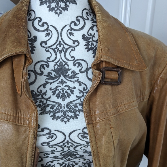 Vintage Men's Leather Bomber Style Jacket, by Cordovan Montreal - Picture 6 of 16